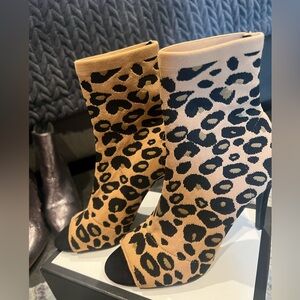 Never worn open toe sock bootie